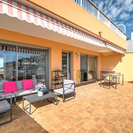 'L'Alicante Proche' Gare, Terrasse, Vue Mer Menton Exteriör bild