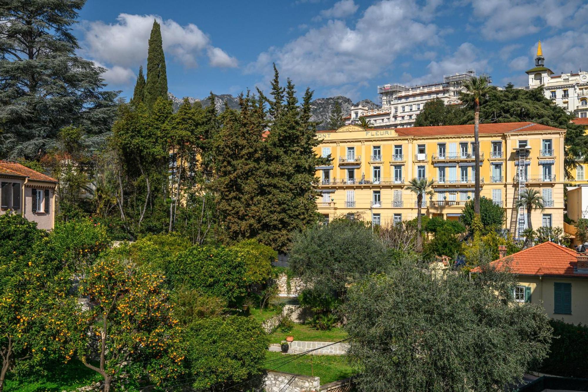 'L'Alicante Proche' Gare, Terrasse, Vue Mer Menton Exteriör bild